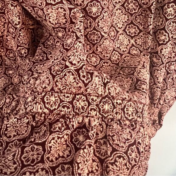 American Eagle AEO Sleeveless Romper Women's Size Small Dark Red Maroon - Picture 9 of 10